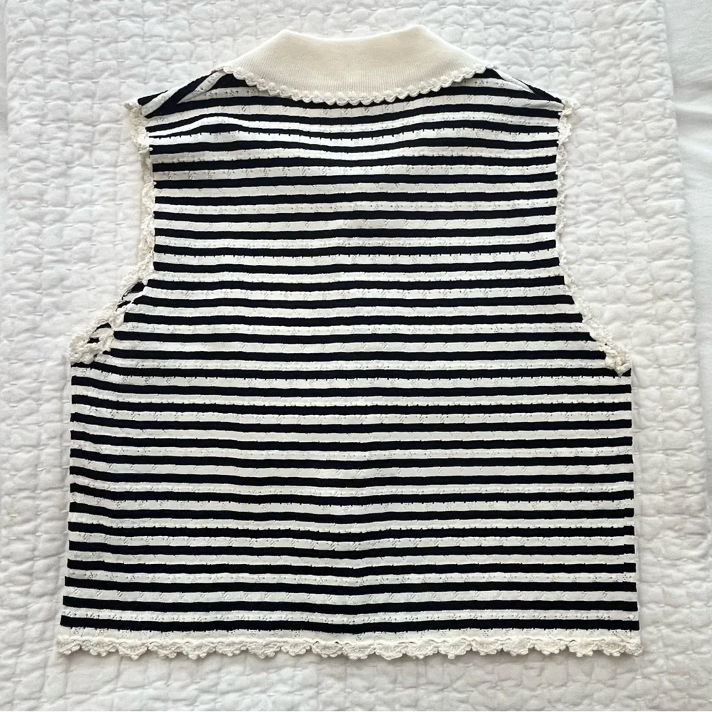 NWT SEA NY Addy Striped Knit Top - Picture 6 of 7